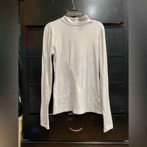 white long sleeve turtle neck